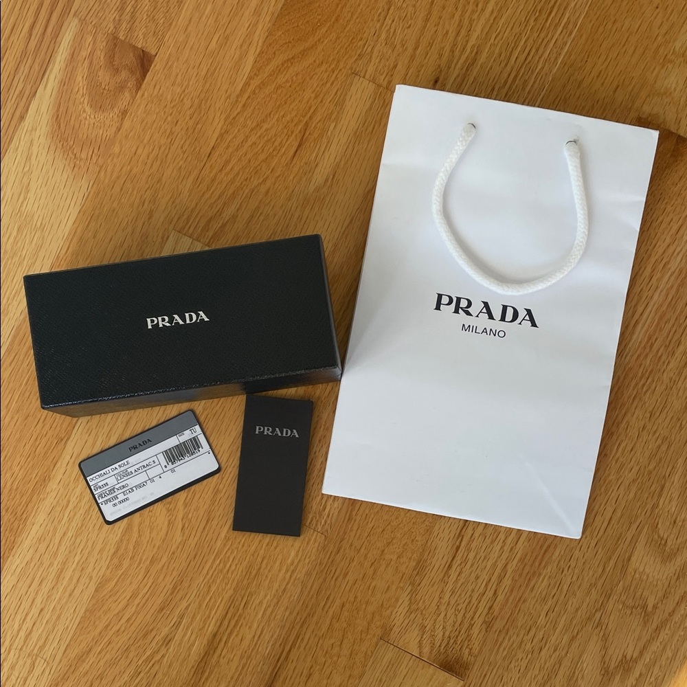 Like new Prada sunglasses box, gift bag and tags